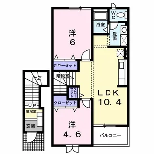 グリーンヒル三城B【2階】の間取り