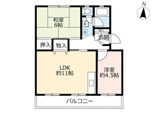 UR落合【1階】の間取り