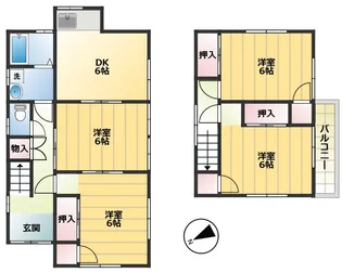 広島県福山市新涯町5【一戸建】の間取り
