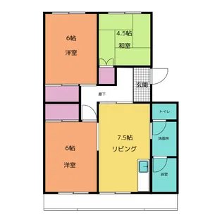 パビリオン百合ヶ丘C棟【2階】の間取り