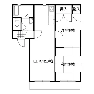 プロヴァンス A棟【1階】の間取り