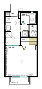 サンヴィレッジ1【2階】の間取り