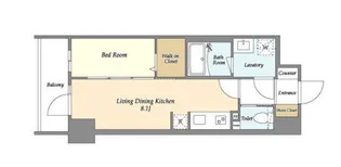 HF北千住レジデンス【8階】の間取り