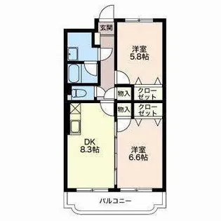 太陽の丘【3階】の間取り