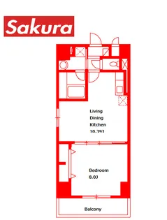 スカイブルーレジデンス横浜【3階】の間取り