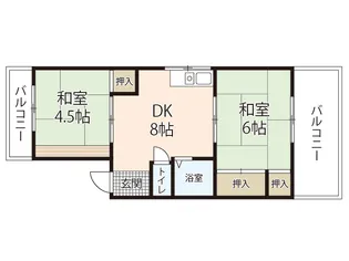 竹本ビル【3階】の間取り