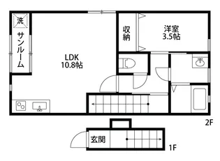 プリマベラ大形【2階】の間取り