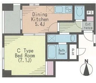 Peaceful Court 菊川【3階】の間取り
