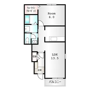 群馬県前橋市富士見町原之郷【アパート】の間取り