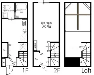 ハーミットクラブハウス戸越銀座の間取り