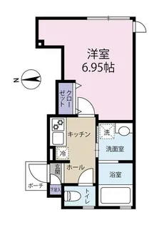 h base kamata【1階】の間取り