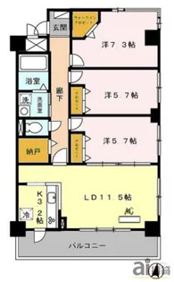 埼玉県新座市新堀1【マンション】の間取り