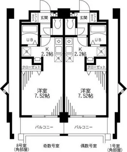 PRIM ROSE・M壱番館【2階】の間取り