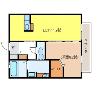 コーラル【1階】の間取り