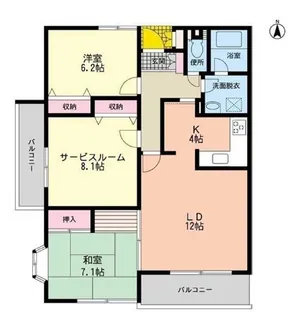 武蔵野パークヒルズ【3階】の間取り