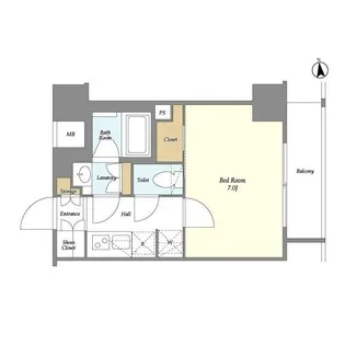 The Grand Blossom【5階】の間取り