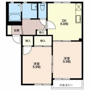 メドセージ A【1階】の間取り