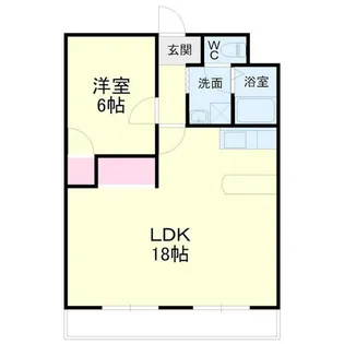 マンション楠通り【2階】の間取り