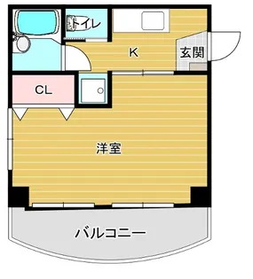 熊本県熊本市中央区新屋敷1【マンション】の間取り