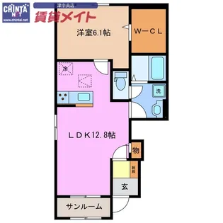 エルパルド半田 A【1階】の間取り
