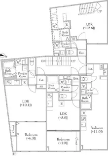 東京都杉並区和泉1【マンション】の間取り