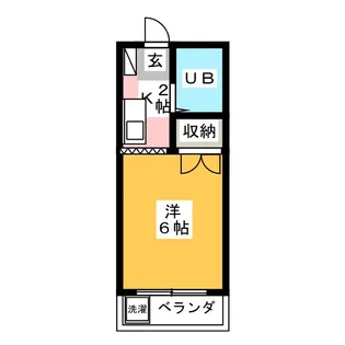 ファミールハイツ2【1階】の間取り