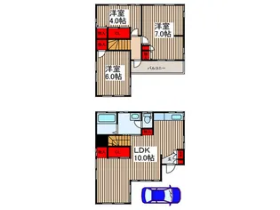 埼玉県川口市本前川3【一戸建】の間取り