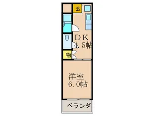 第1パレス東洋【2階】の間取り