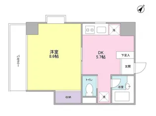 サンフラワー第6【3階】の間取り