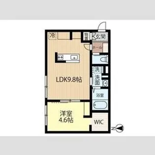 JeekBlau美園【2階】の間取り