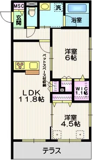 仮称 王禅寺西7丁目メゾン【1階】の間取り