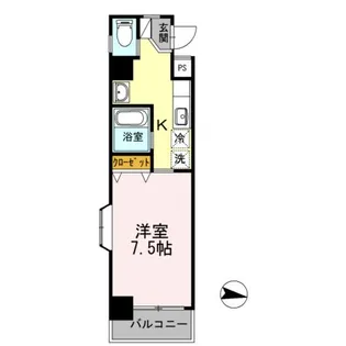 パシフィック佐賀II【6階】の間取り