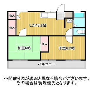 Esplanade北脇【1階】の間取り