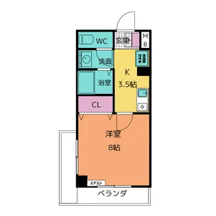 R’s one【9階】の間取り