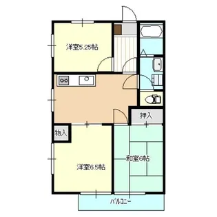 Villa Rosso【3階】の間取り