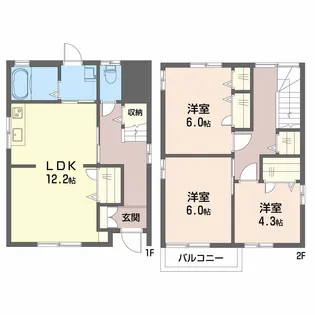 広島県広島市東区中山新町2【一戸建】の間取り