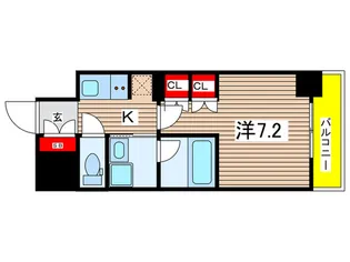 RJRプレシア菊川駅前【8階】の間取り