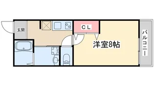 フジパレス東三国WEST【2階】の間取り