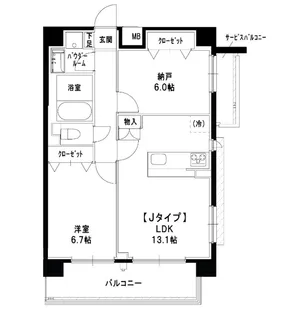 桜テラス【3階】の間取り