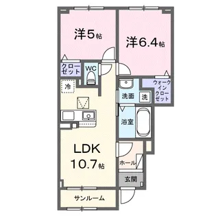 ルシール【1階】の間取り
