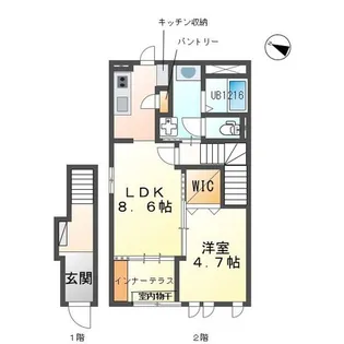カマタコート【2階】の間取り