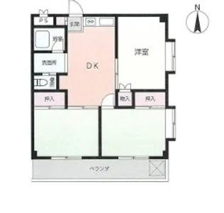 ホワイトコーポ保塚【4階】の間取り