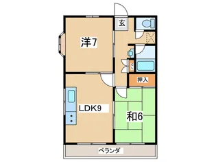 クリエ-ルワコ-本牧IIの間取り