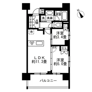 セルアージュ南藤沢グラース【10階】の間取り
