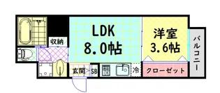 トモ南堀江【9階】の間取り