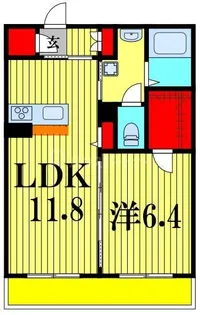 ベル・フルール【2階】の間取り