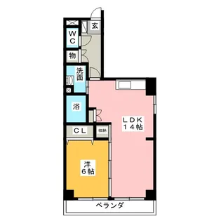 日比野マンション【3階】の間取り