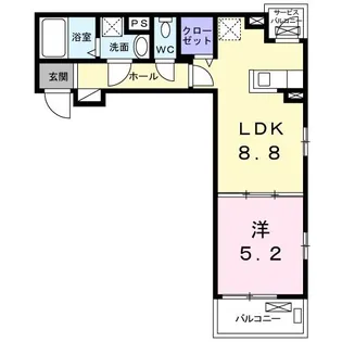 スタンザ フォルツナータ【2階】の間取り