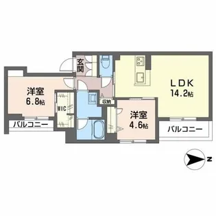 シャーメゾン豊中南V【3階】の間取り