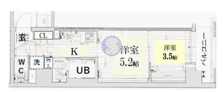 ファーストフィオーレ京都西陣【1階】の間取り
